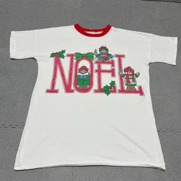 713 노엘 NOEL 베어 빨간 링거 싱글 스티치 크리스마스 무드