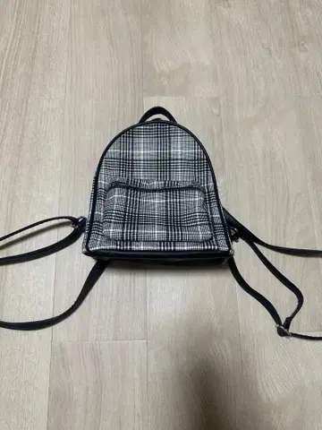 H&M 체크 백팩