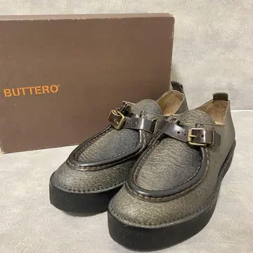 BUTTERO 부테로 검솔 37사이즈 가죽 신발 로퍼