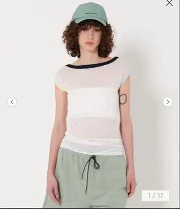 TanC TOKYO x 6MINI SLEEVE SHEER TEE