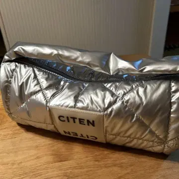 CITEN 실버 나일론 핸드백