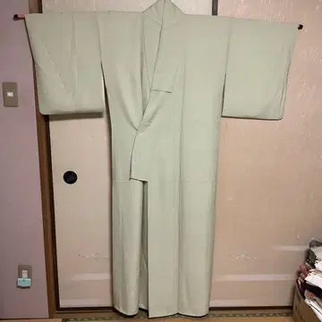 [ 새상품급 ] 순수 실크 이로무지 오동나무 하나 문 연한 연두색