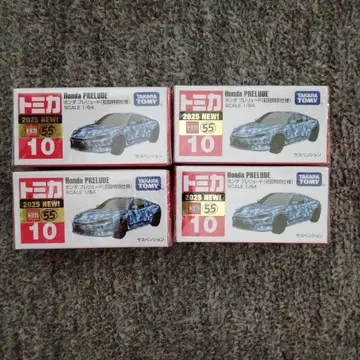토미카 초회 특별 사양 Honda 프렐류드 1/64 스케일 4개 세트