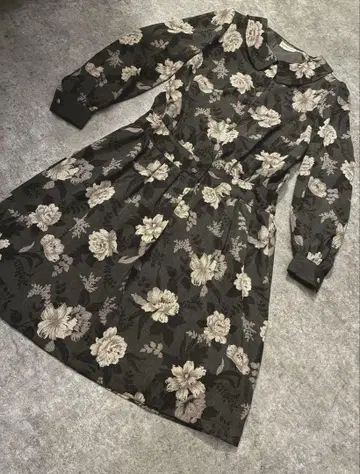 vintage 클래시컬 자카드 꽃무늬 원피스 barnet 즉흥 orfeo