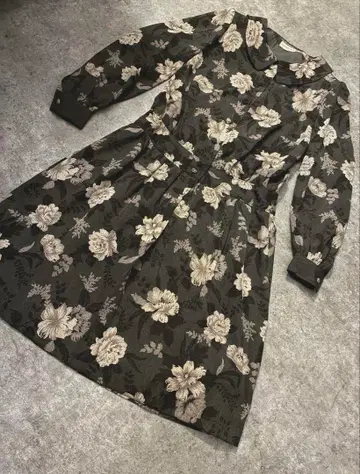 vintage 클래시컬 자카드 꽃무늬 원피스 barnet 즉흥 orfeo