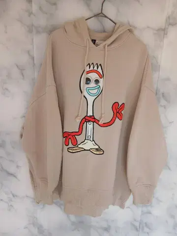 토이스토리 포키 후드티 베이지 L Y2K