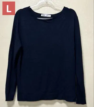 ZARA 네이비 긴팔 니트 루즈핏 M 미사용 새상품
