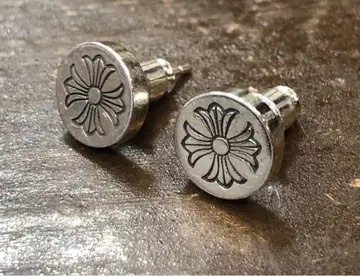 CH 실버 925 크로스 스터드 귀걸이 / 양쪽 페어 마감