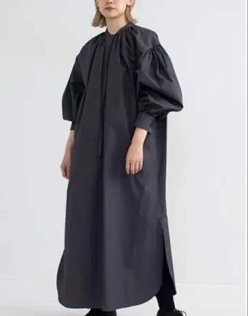 HYKE 차콜 그레이 개더 원피스 size1