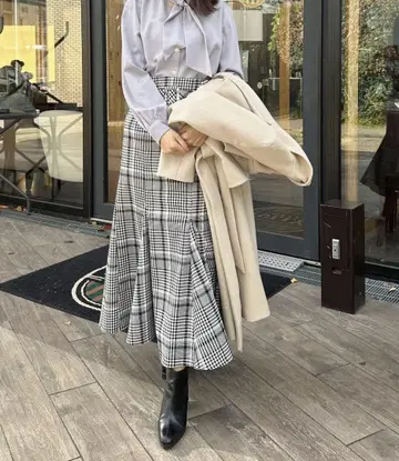 [ 새상품급 ] 안미르 anmille 벨트 머메이드 스커트