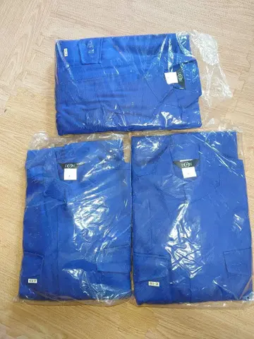작업복 츠나기 사이즈 3L 3개 긴팔, 면,