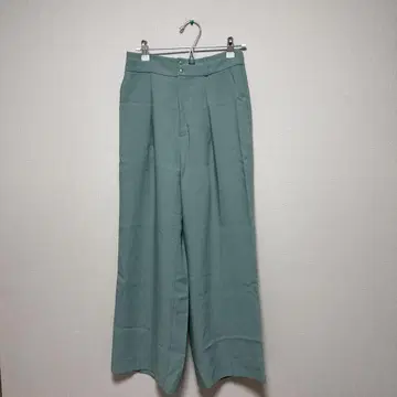 민트 그린 와이드 팬츠