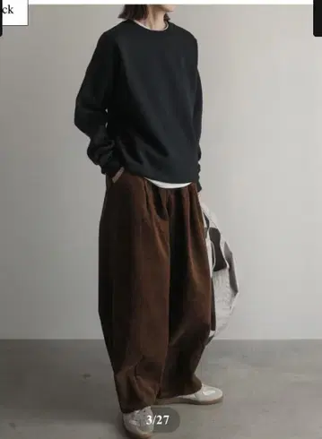 파실 코듀로이 와이드 팬츠