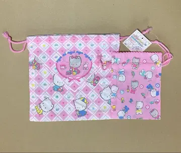 산리오 손수건 같은 복조리 세트 냐니뉴녜뇬 헤이세이 레트로 고양이