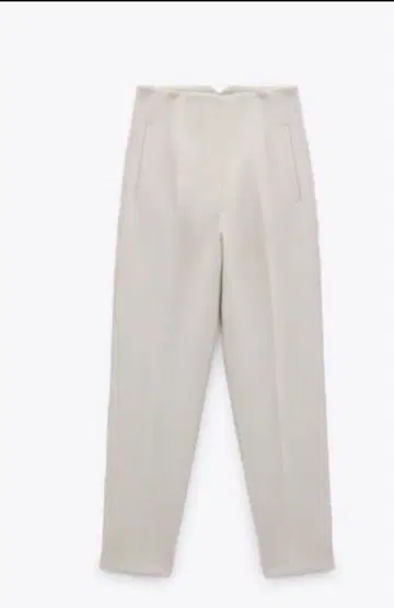 [ 미사용 새상품 ] ZARA 하이웨스트 슬랙스 화이트