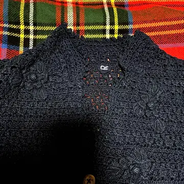 45R 레이스 니트 가디건