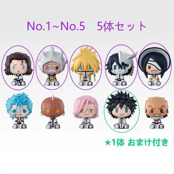 제일복권 BLEACH E상 쵸코놋코 피규어 5체 세트 1체 덤