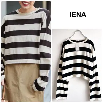 택 포함 새상품 [ 24SS ] IENA 컴팩트 핑 18G 숏 풀오버