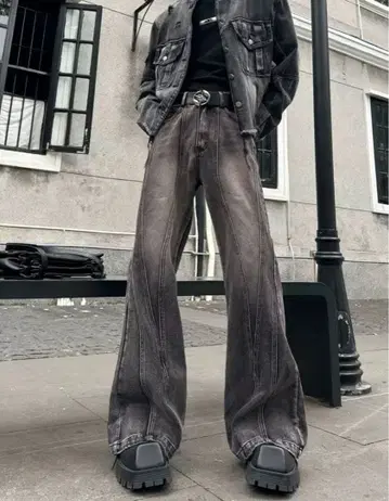 그레이 부츠컷 데님 남성용 새상품