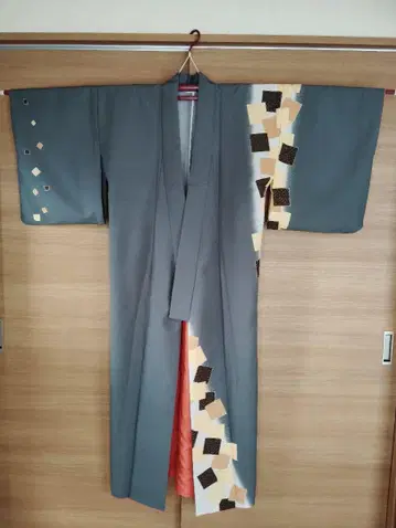 [새상품급] 춤용 동누키 기모노 그레이지 고급