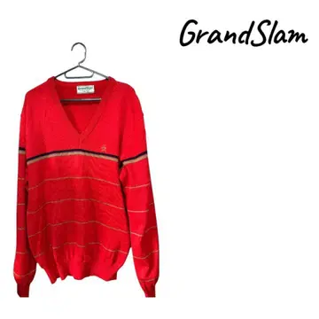 [ 새상품급 ] GrandSlam 빨간색 V넥 스웨터