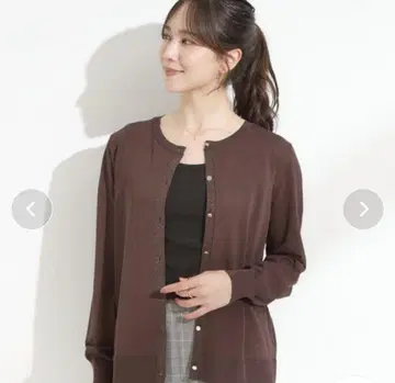 슈라루 니트 가디건 브라운 새상품