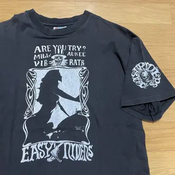 빈티지 90s EASY RIDERS 바이크 T셔츠 Hanes