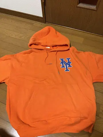 MLB 오렌지 후드티 L 사이즈 뉴욕 메츠