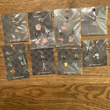 포켓몬 센터 전도감 메탈 참 8종