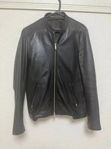 STUDIOUS 블랙 가죽 자켓 양가죽