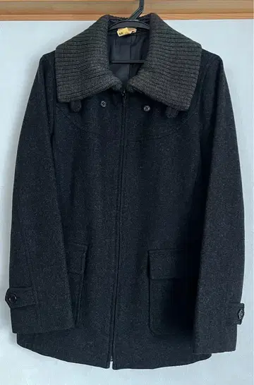 COMME CA ISM 여성용 코트 사이즈 F 다크 그레이