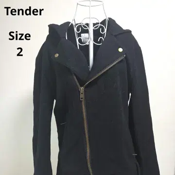 [ 오샤레 Tender ] 블랙 울 후드티 사이즈 2