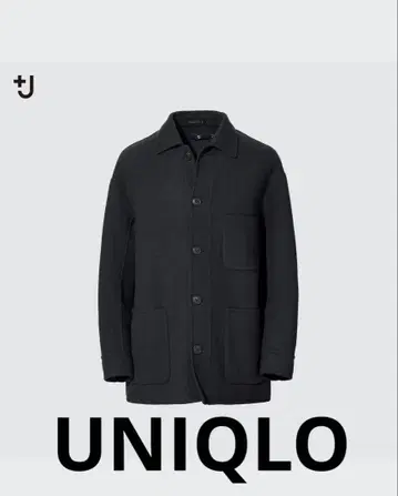 새상품급 UNIQLO 울 블렌드 오버 사이즈 셔츠 자켓 M