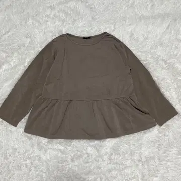 [ MUMU&Co ] 속기모 라운드넥 티셔츠 플레어 절개 LL