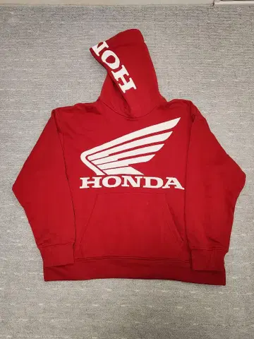 [ XL ] 새상품급 GU x HONDA 혼다 윙 마크 후드티 빨간색