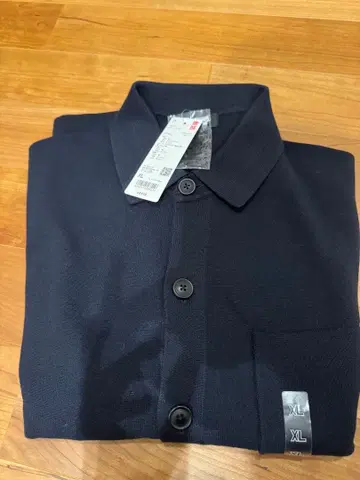 UNIQLO 밀라노 리브 셔츠 가디건 네이비 XL