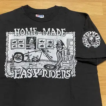 빈티지 90s 이지 라이더스 바이크 티셔츠 Hanes