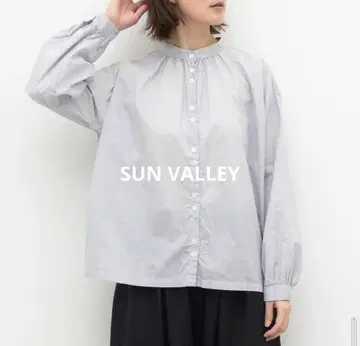 SUN VALLEY 쌍단추 스탠드 카라 셔츠