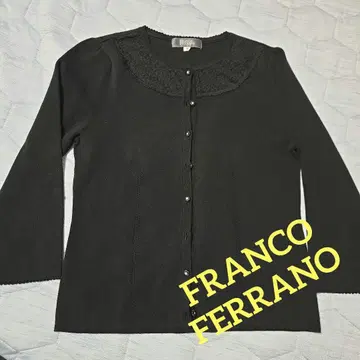 새상품급 [ FRANCO FERRARO ] 블랙 가디건 7부 소매