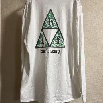 HUF 긴팔 티셔츠 XL 화이트