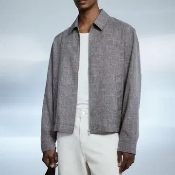 배송비 포함 [ H&M ] 트윌 자켓/그레이/L