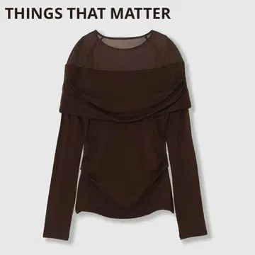 [ 시착만 한 상품 ] THINGS THAT MATTER 오프숄더 상의