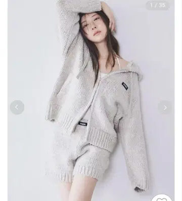 [미사용 새상품] SNIDEL 로빙 니트 숏팬츠