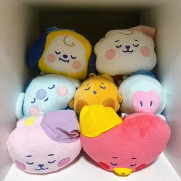 BT21 오야스미 봉제 인형 컴플리트 7체 세트 BTS