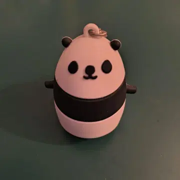 테이코 펭귄 팬더 실리콘제 키링