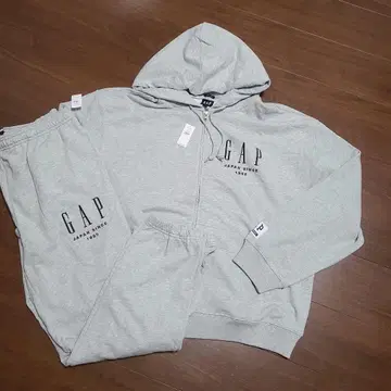 GAP 30th 집업 후드티 셋업 그레이 L/M