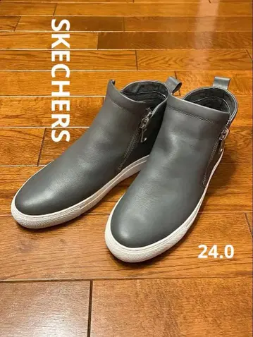 [ SKECHERS ] 바소보타 하이컷 스니커즈 그레이 24cm 미사용