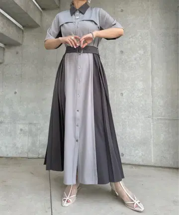 [ 새상품 미사용 ] HARE 모듬 플리츠 원피스