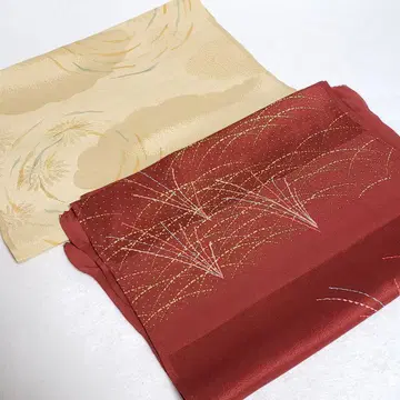 (0057) 오비 장식 천 2점 묶음 판매 기모노 일본 의류 잡화 인기
