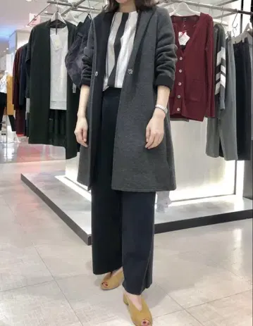 라에프 ia.f - 코디 가디건 코트 가벼운 2s 그레이